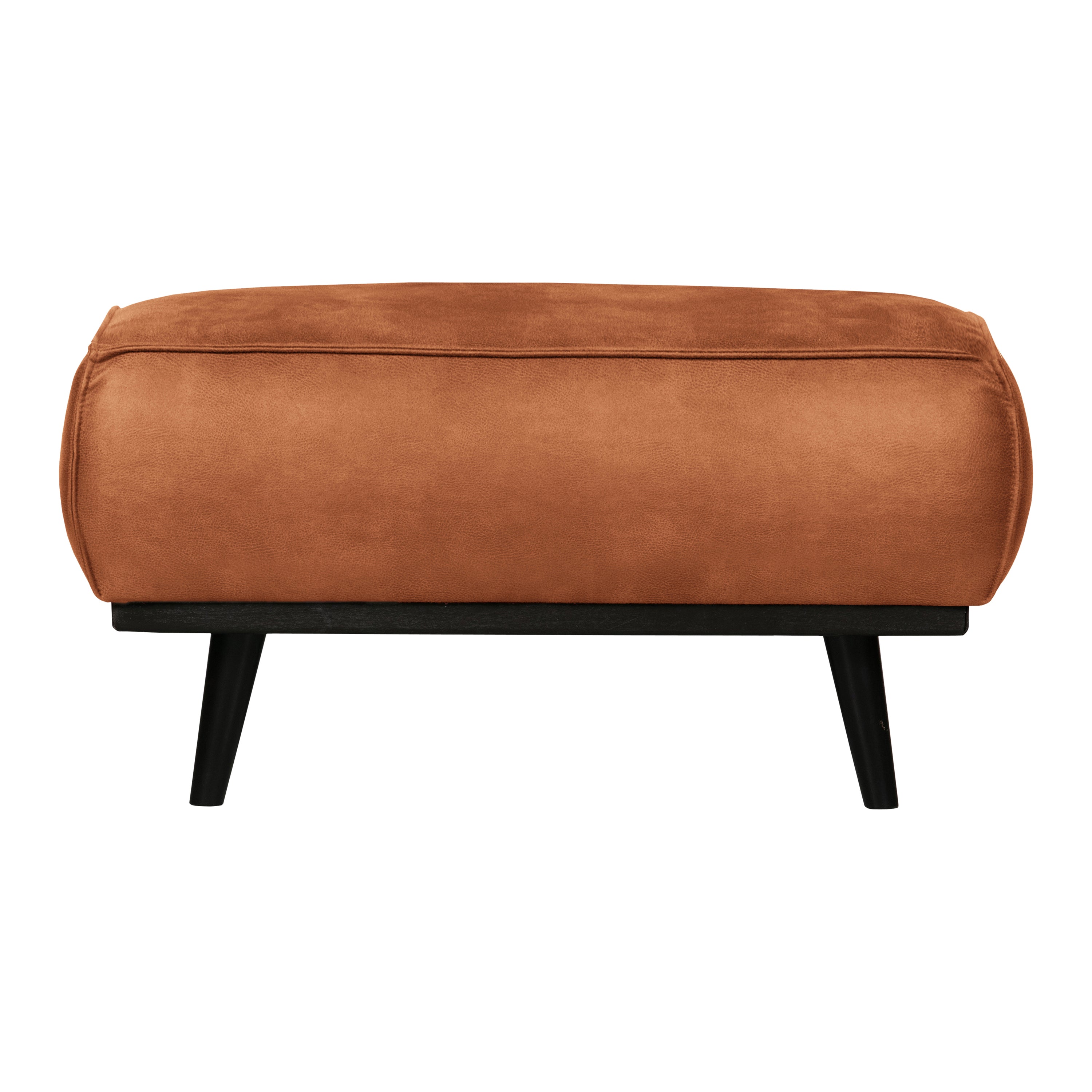 WOOOD Statement Hocker - Eco-leder - Cognac