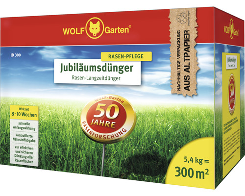 Wolf-Garten Jubilee Gazonmeststof 5,4 kg 300 m²
