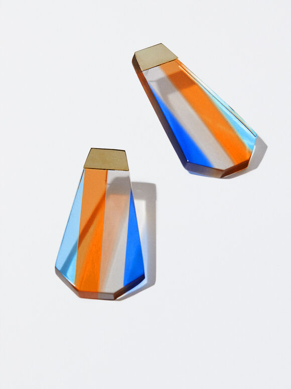 Brincos de resina - Multicoloridos
