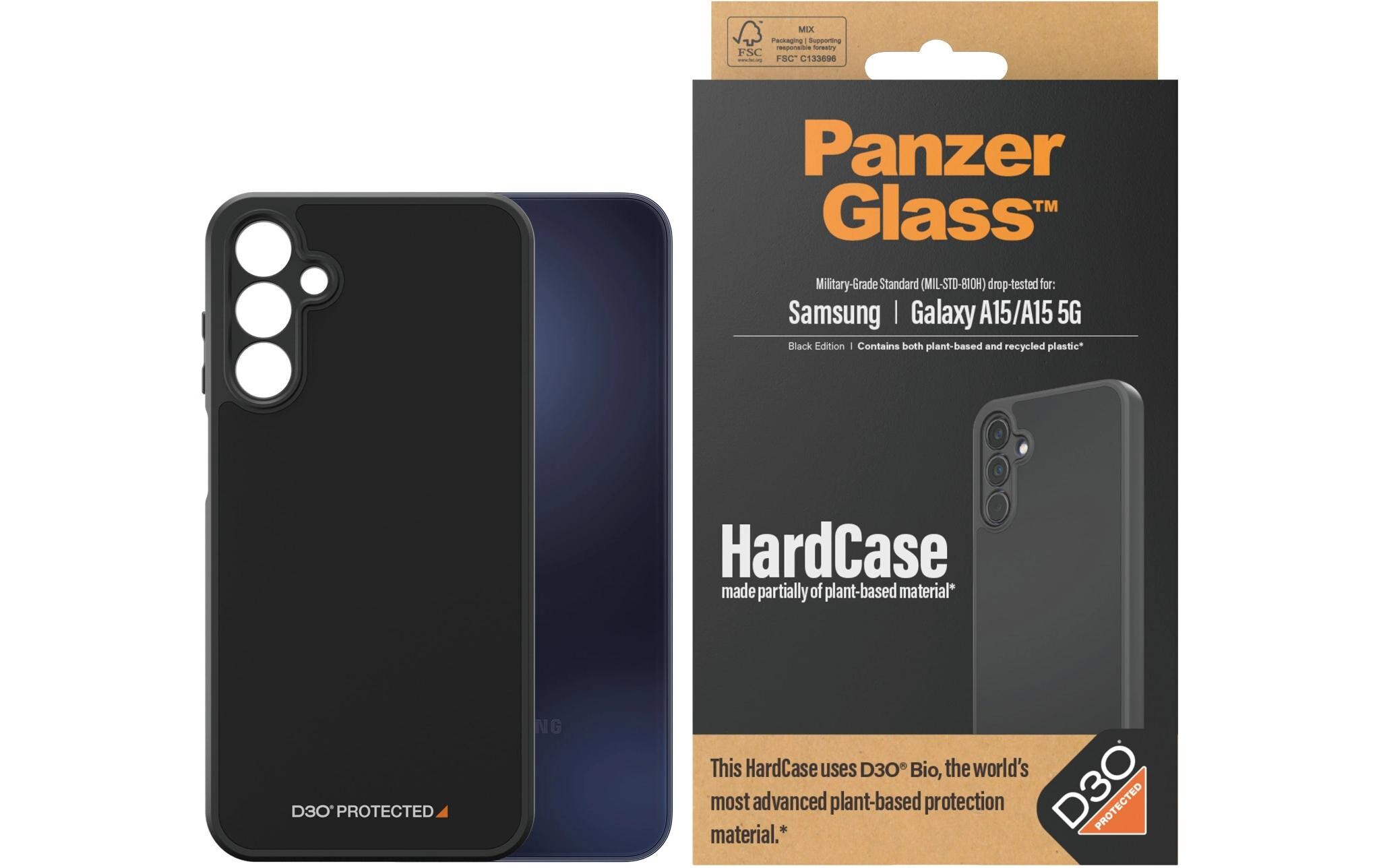 Back Cover HardCase D3O Galaxy A15/Galaxy A15 5G BlackSchutzhülle für das Samsung Galaxy A15/Galaxy A15 5G