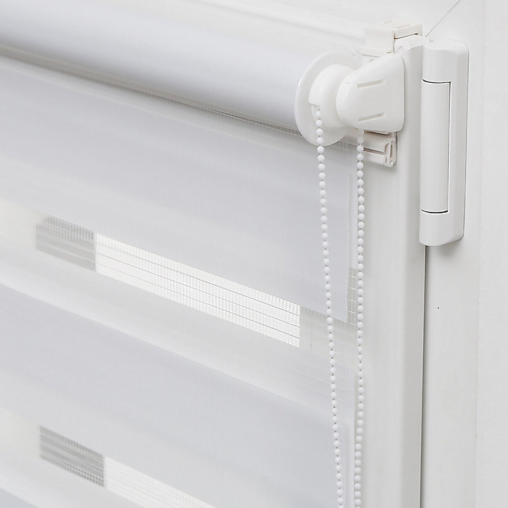 Store enrouleur jour/nuit sans perçage 60 x 120 blanc Madeco