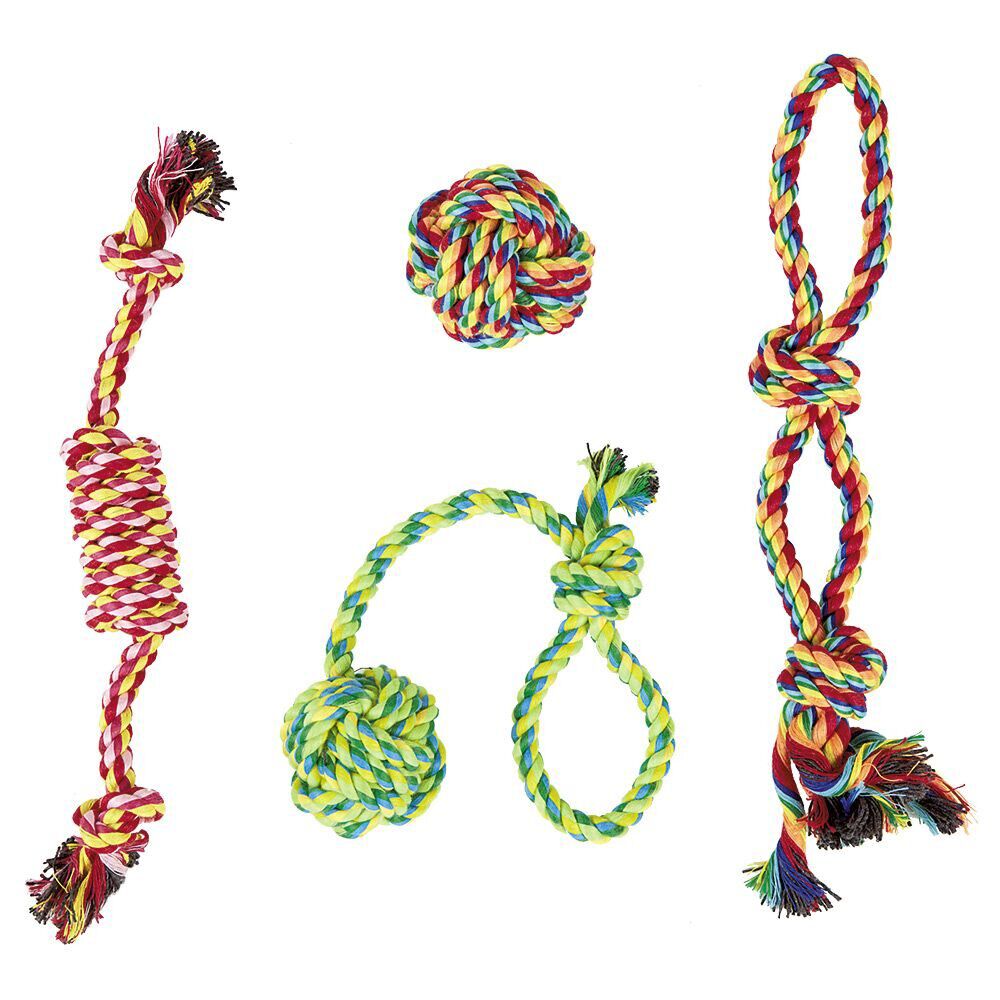 Corde jouet pour chien x4