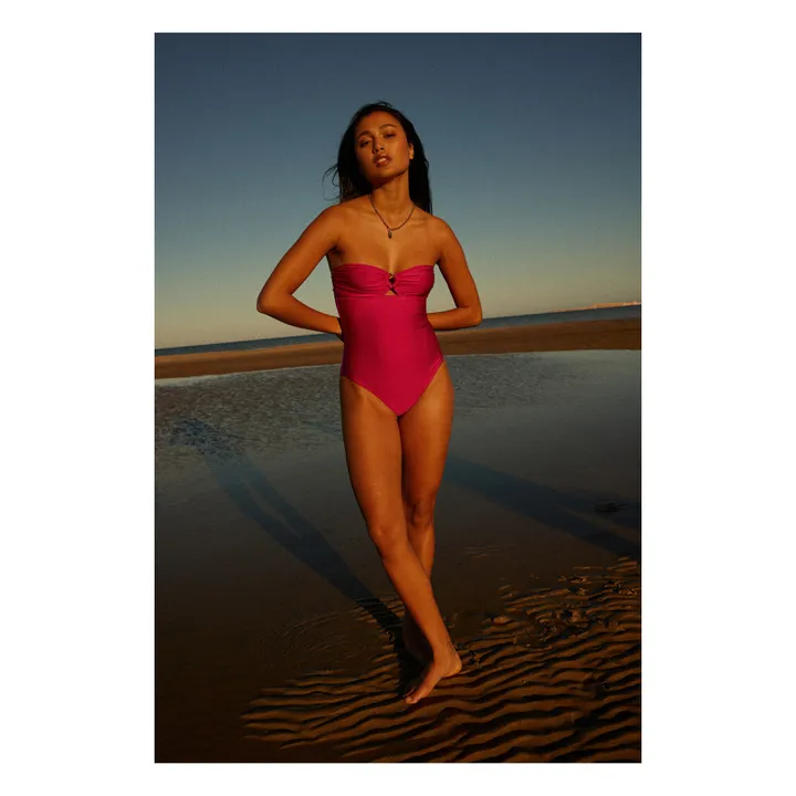 Alma Deia Maillot de bain 1 pièce Bandeau | Magenta
