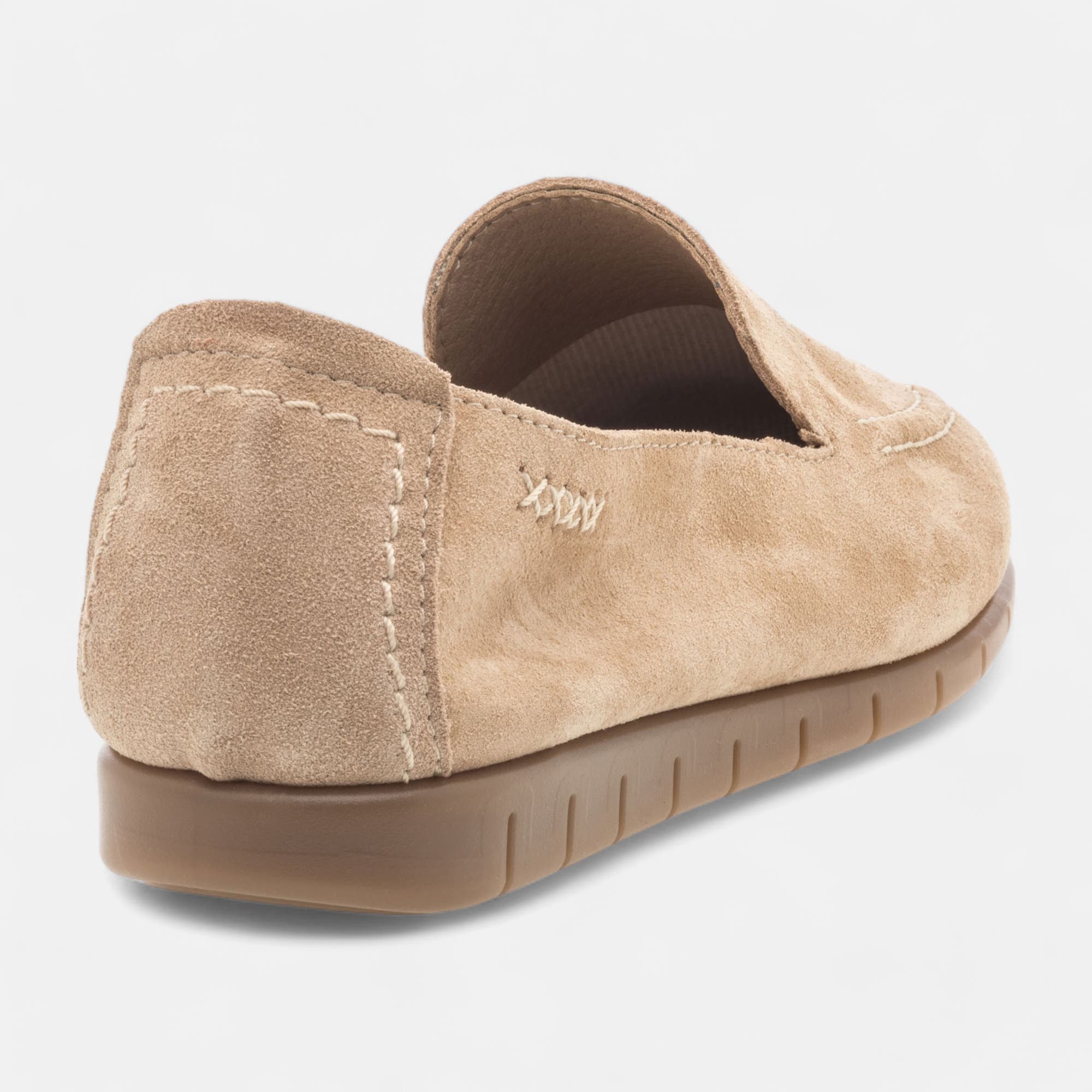 Mocassins Femme en cuir beige