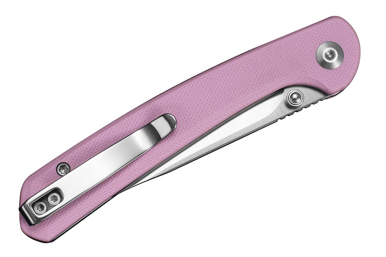 Sencut Skelfin S25007-3 Satin 9Cr18MoV, Powder Pink G10, zakmes