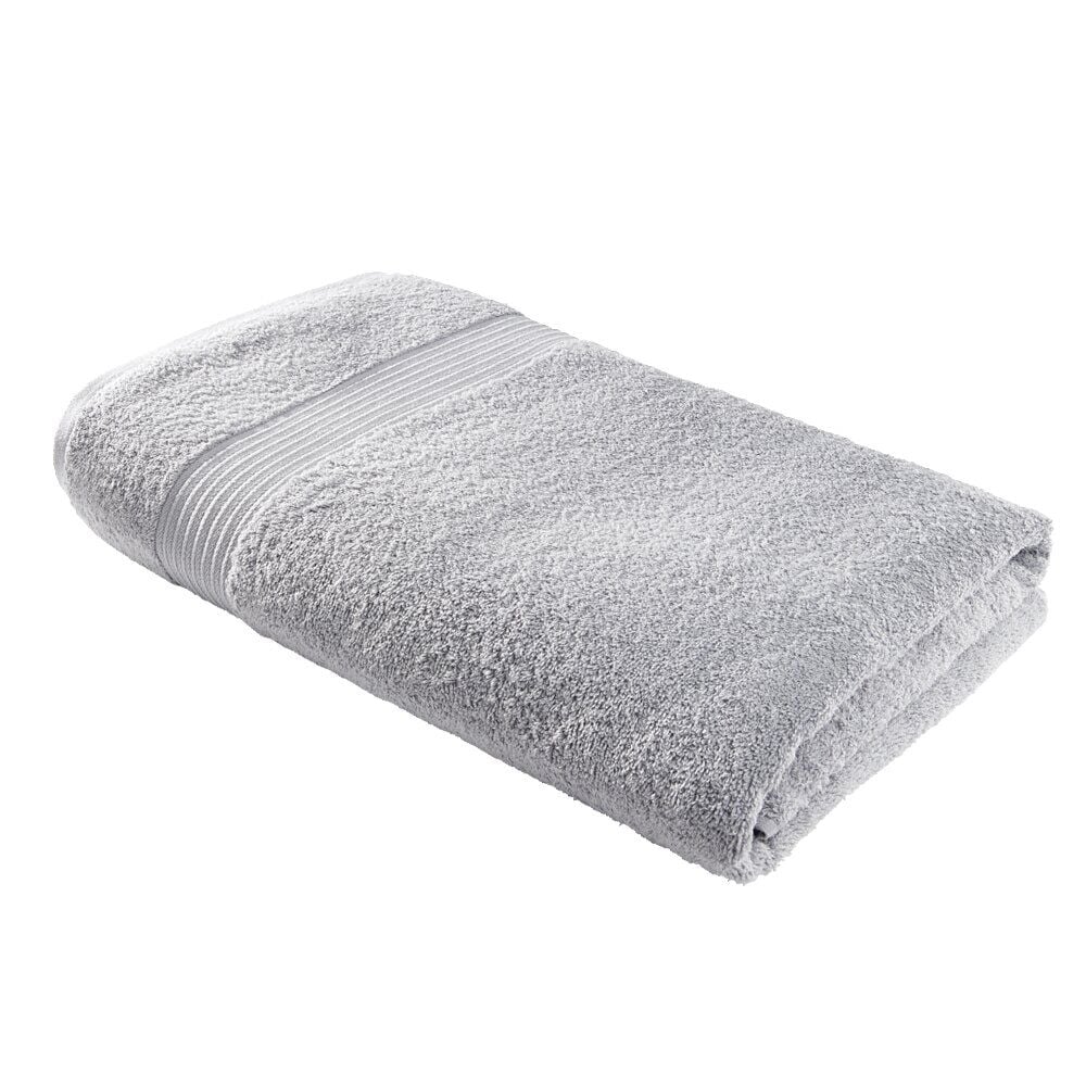 Drap de bain maxi 90x150cm coton gris acier