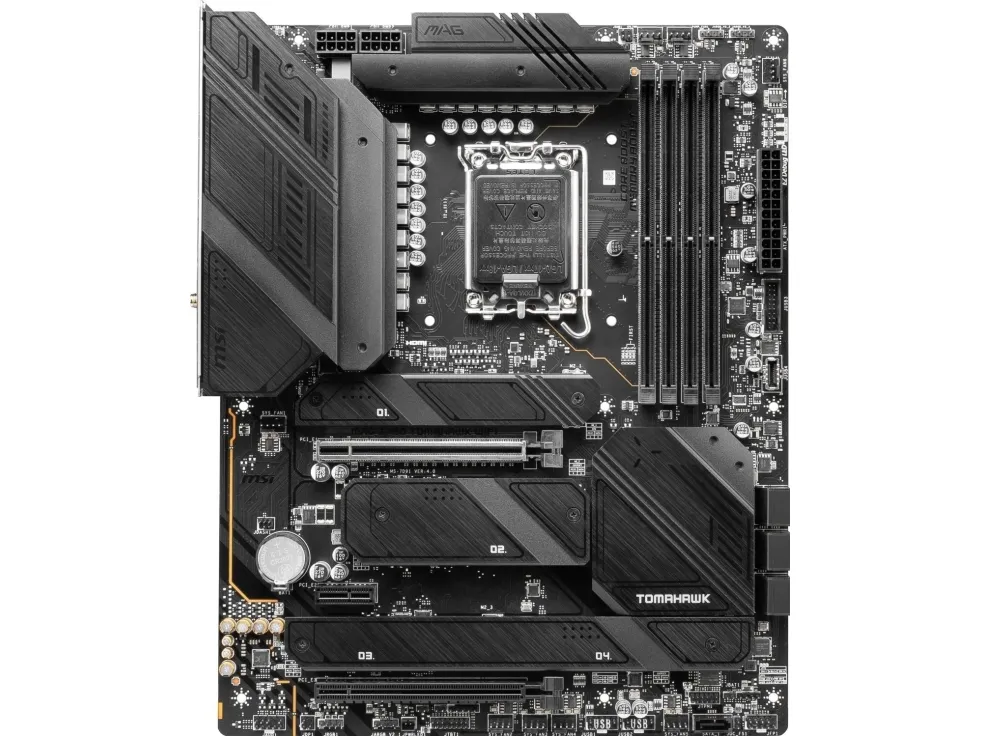 MSI MAG Z790 Tomahawk WIFI - Bundkort - ATX - LGA1700 sokkel - Z790 Chipset - USB-C 3.2 Gen 2x2, USB 3.2 Gen 2, USB 3.2 Gen 1, USB-C 3.2 Gen2 - 2.5 Gigabit LAN, Wi-Fi 6E, Bluetooth - onboard grafik (CPU påkrævet) - HD Audio (8-kanaler)