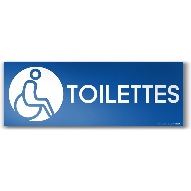 Panneau Toilette Picto PMR