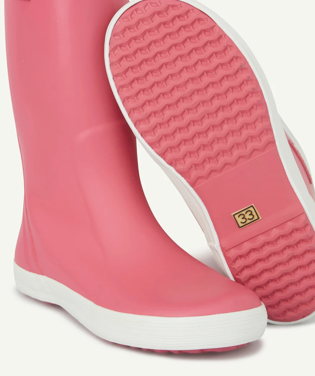 AIGLELES BOTTES EN CAOUTCHOUC ROSE FILLE LOLLYPOP
