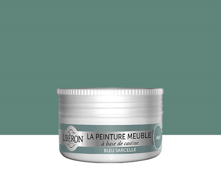Peinture meuble à base de caséine Libéron bleu sarcelle 75ml
