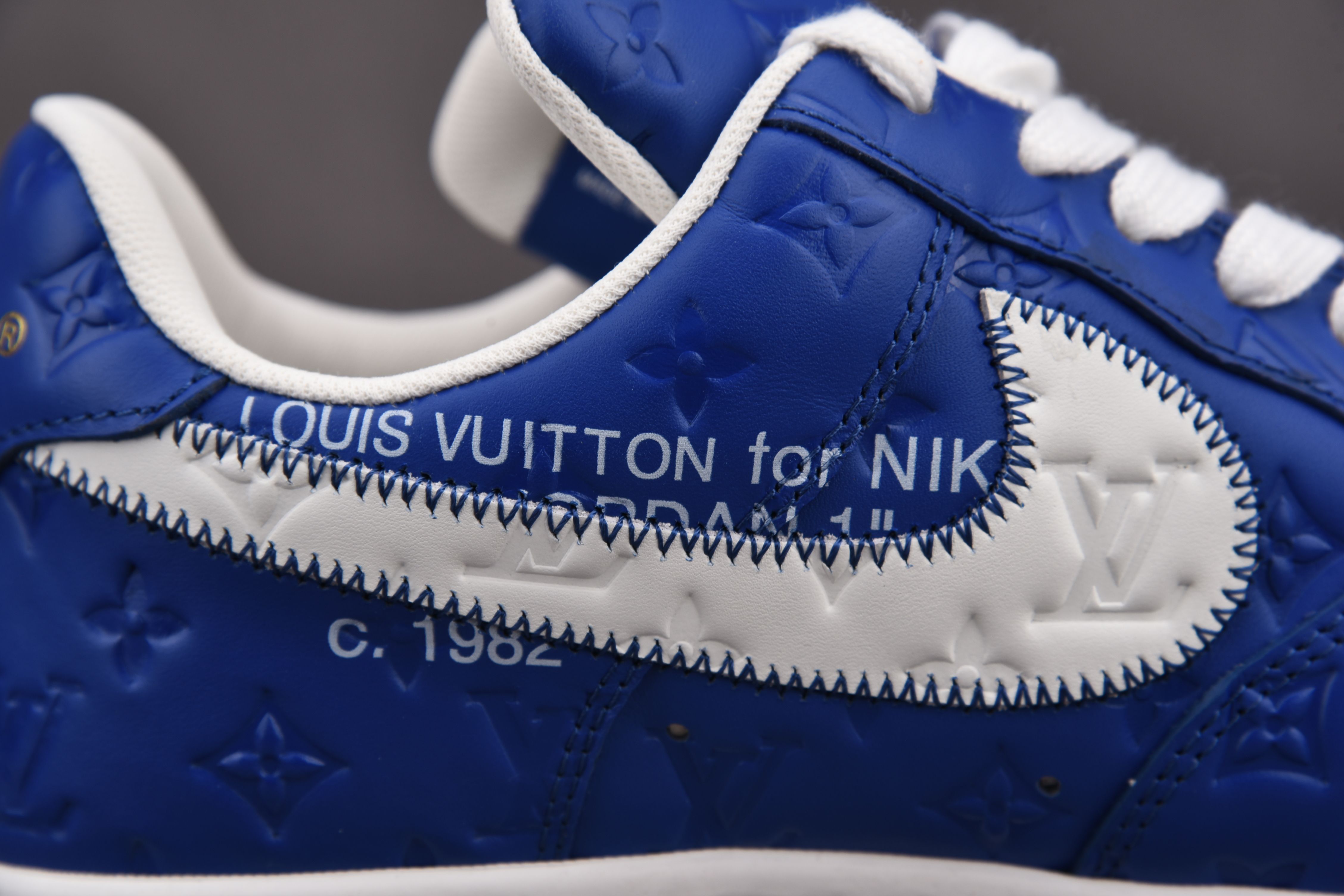 Nike Air Force 1 Low Louis Vuitton Royal Blue (Be careful about the size!!)