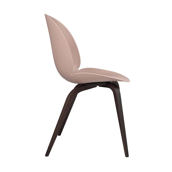 Gubi - Beetle Dining Chair, Wood Base, Eiche / new beige