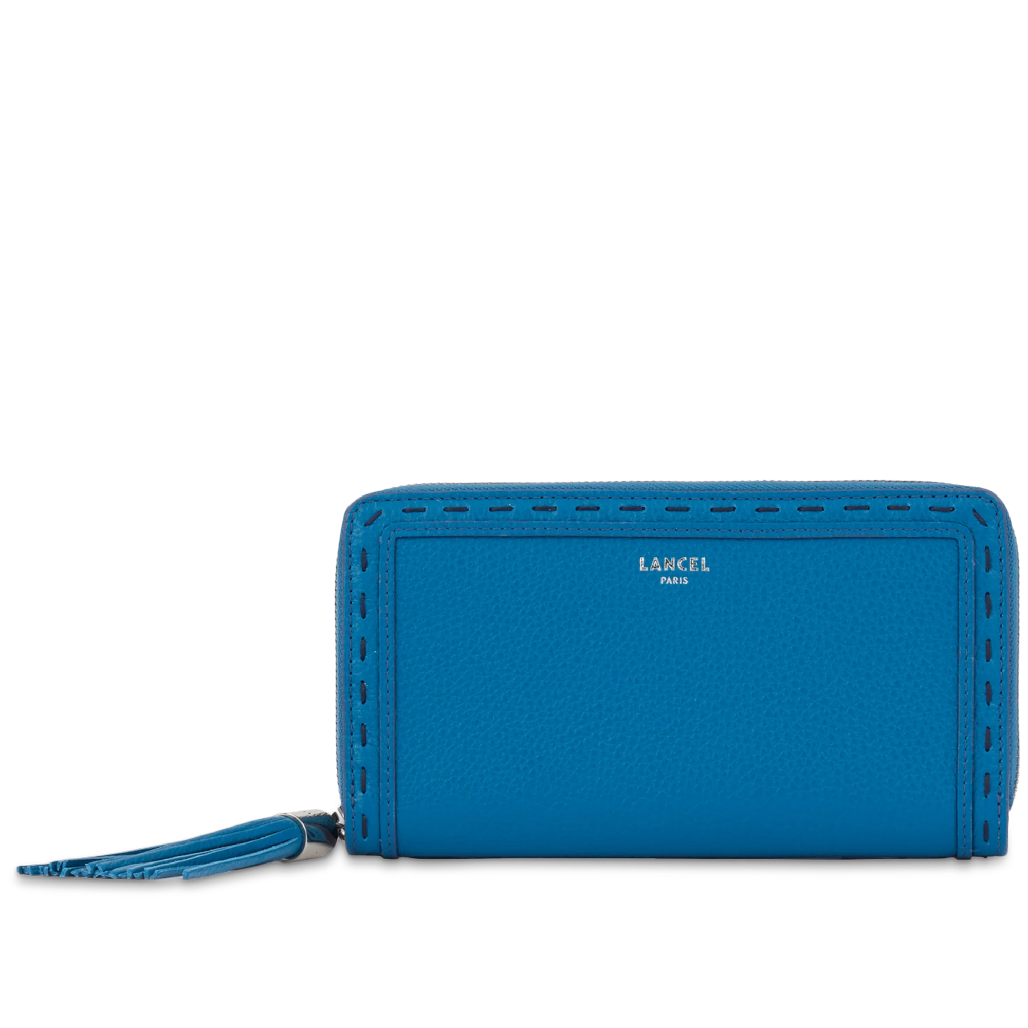 Portefeuille long zippé Premier Flirt de Lancel-Cobalt