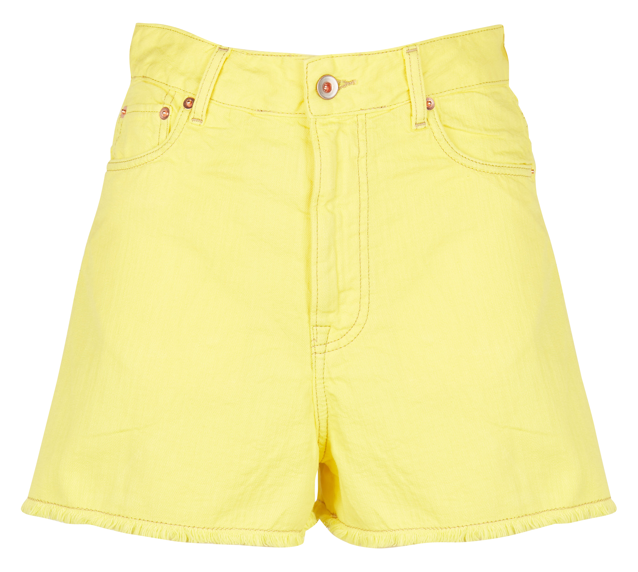 PARTY - Short droit en coton| Jaune