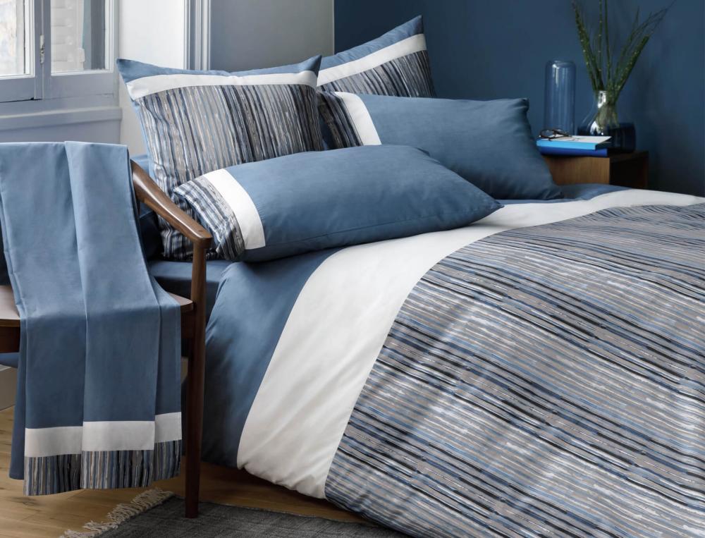 Linge de lit-Infiniment bleu