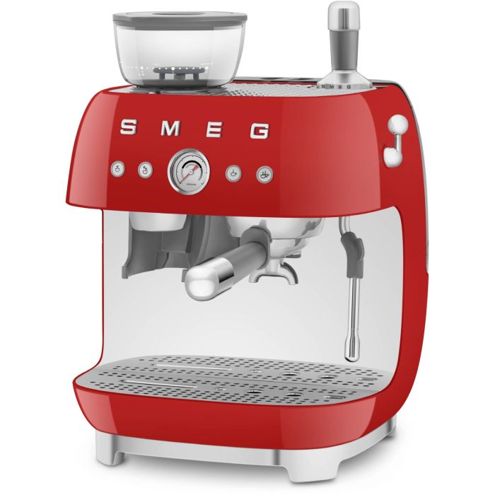 SMEG Espressomaschine mit Mahlwerk 50's Style EGF03RDEU Rot