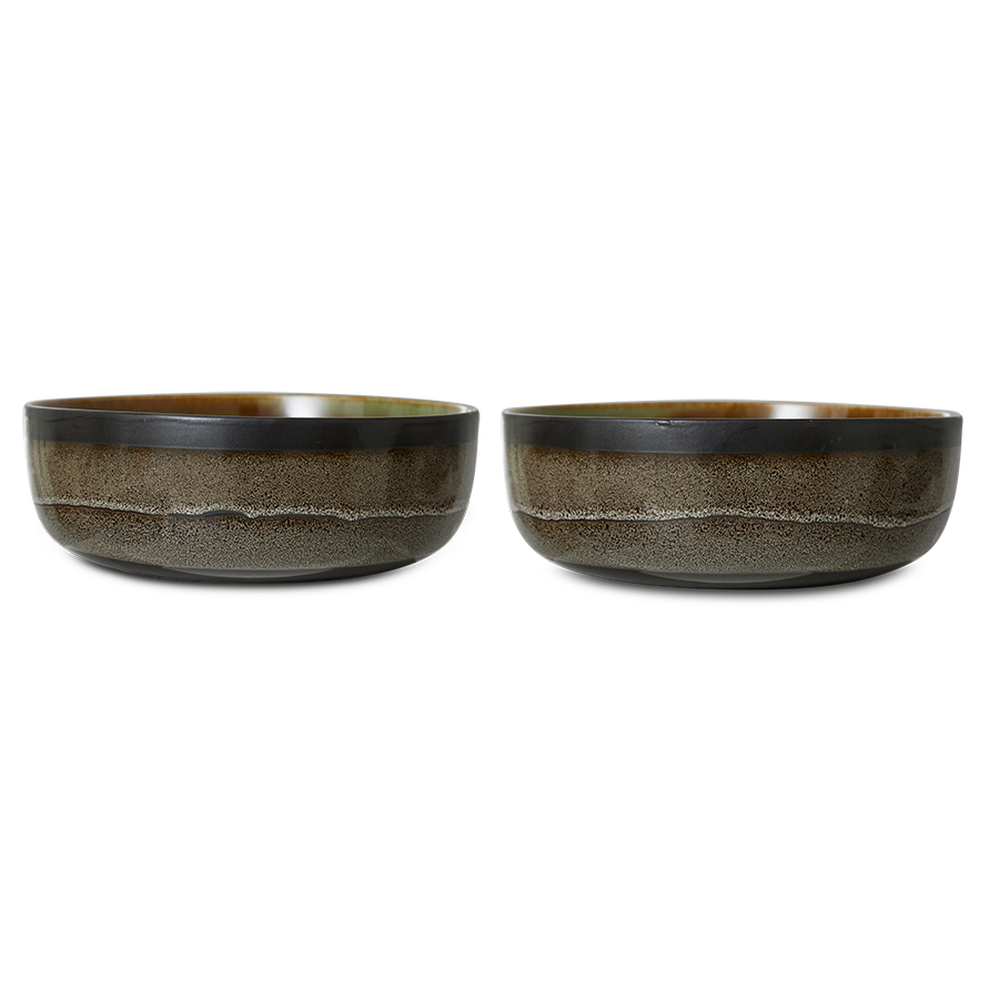 Servies 70's Ceramics salade schaal Rock On
