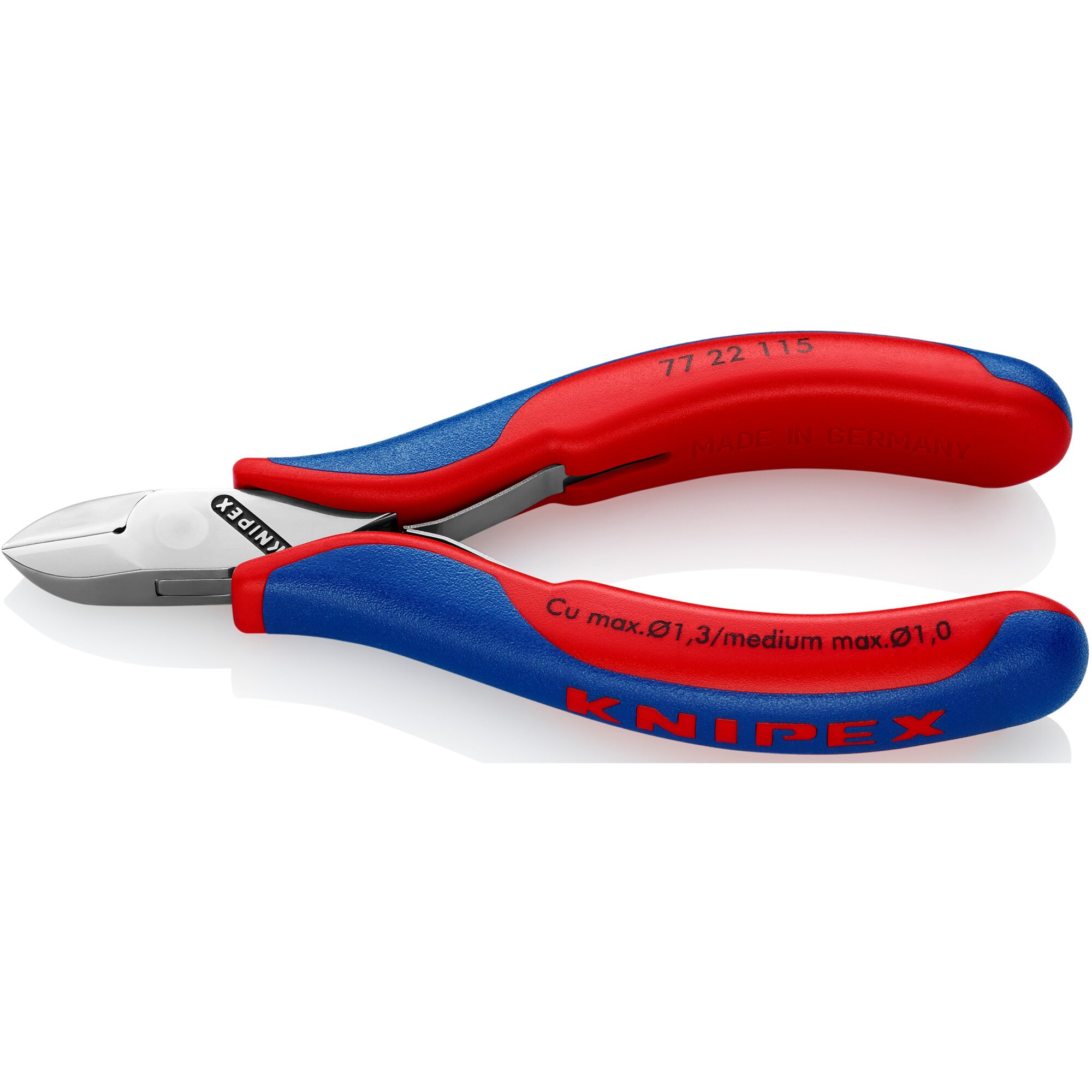 Knipex Schneid-Zange Elektronik-Seitenschneider 7722115