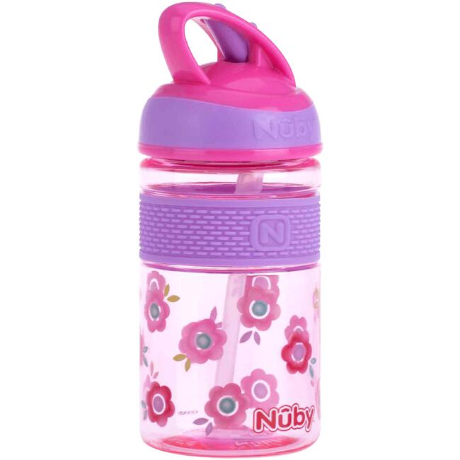 Nûby 2N1 Beker met Harde Tuit uit Tritan Roze3+ J 360 ML