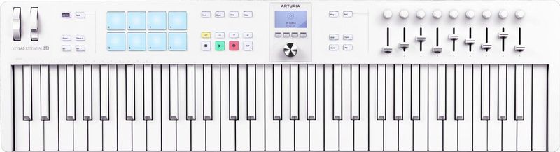 Arturia KeyLab Essentia Mk3 Alpine White Master keyboard