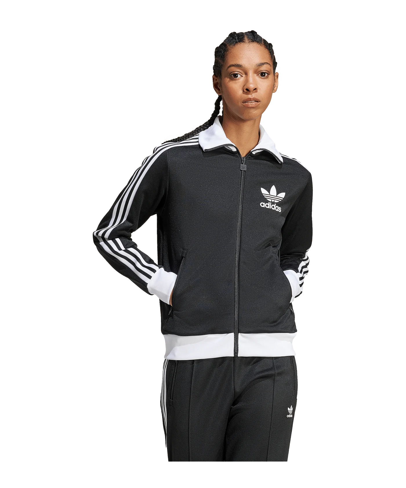 adidas Originals Beckenbauer Jacke Damen Schwarz