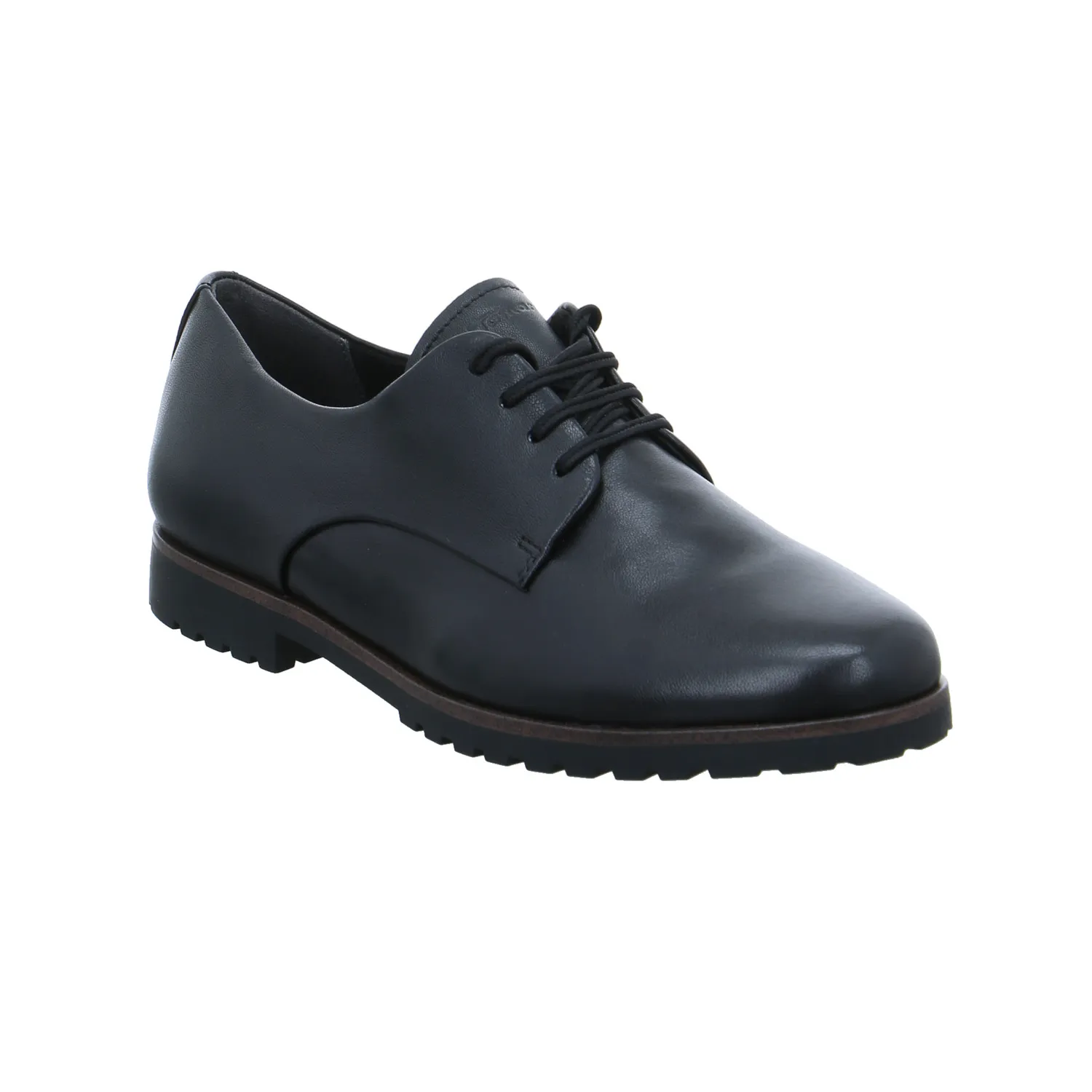 TAMARIS Schnürschuh Schwarz Leder