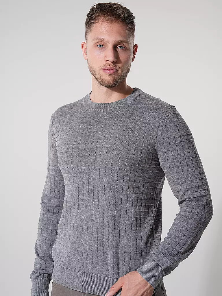HUGO Pullover SCOULT grau