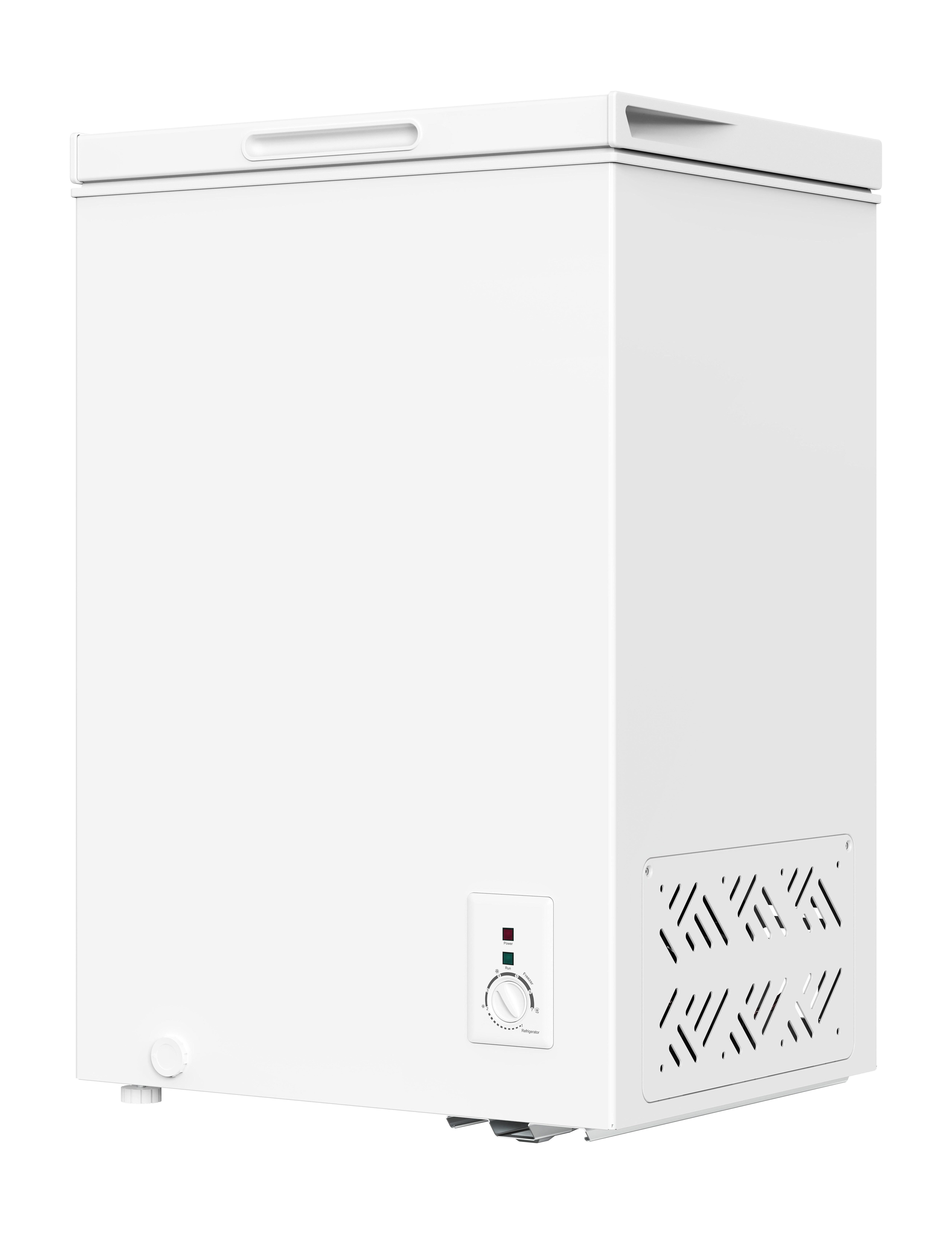 YUNA FROSTER 100E Gefriertruhe, 99 Liter, weiss, DUAL Modus Gefrieren oder Kühlen, mit Drahtkorb