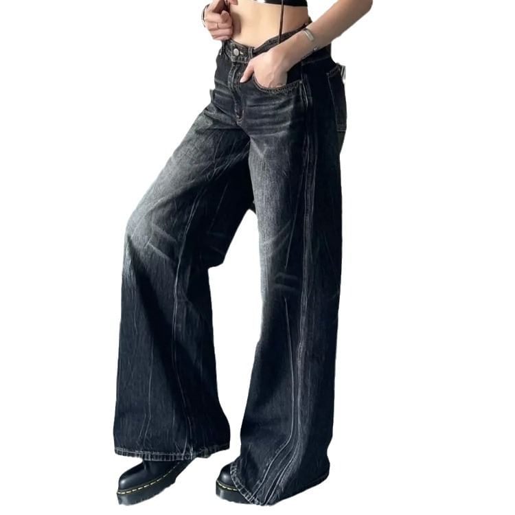 Jerolenea - Lage taille bootcut jeans