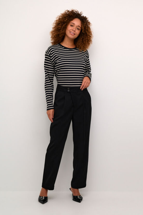 Kaffe KAmerle Button Pants 7/8 Black deep