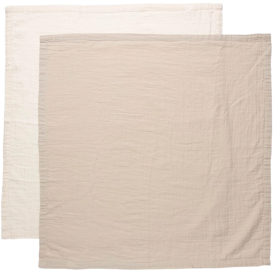 bébé-jou® Baby Muslin Tücher Pure Cotton Sand