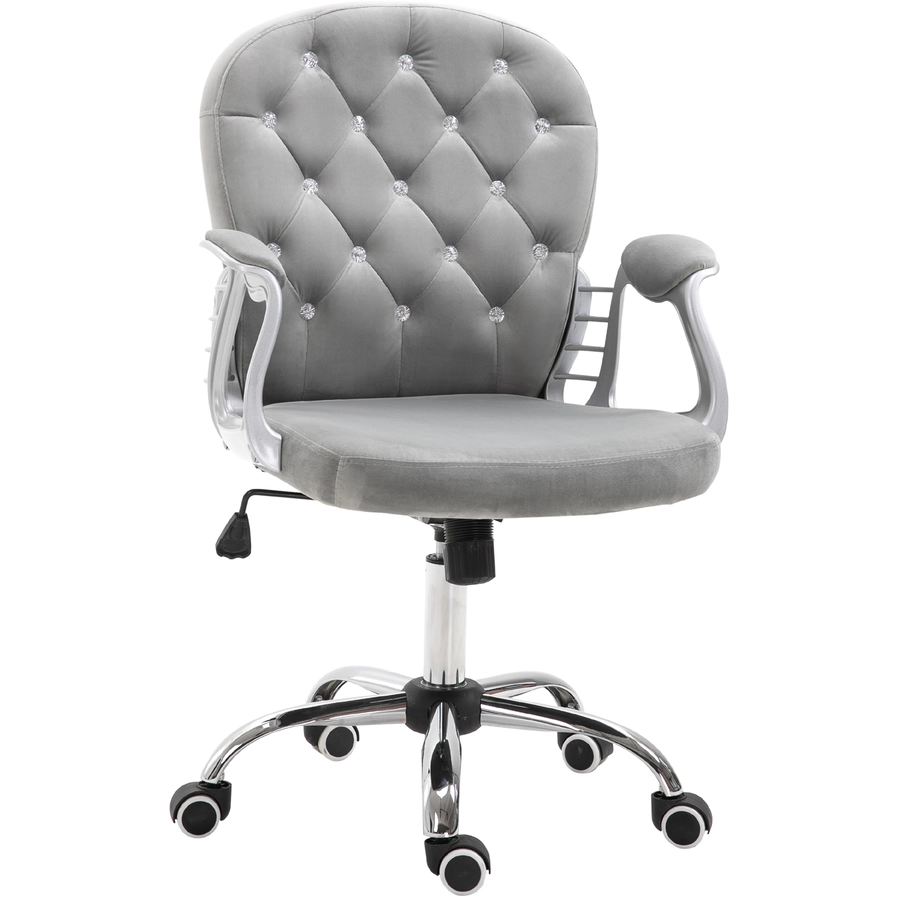 HOMCOM Drehstuhl im eleganten Design grau