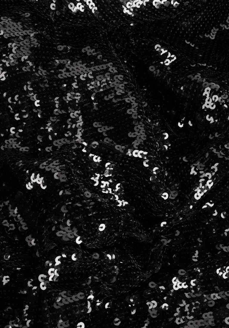 Y.A.S. zwarte y.a.s. midi jurk yasflapper 7/8 sequin dress