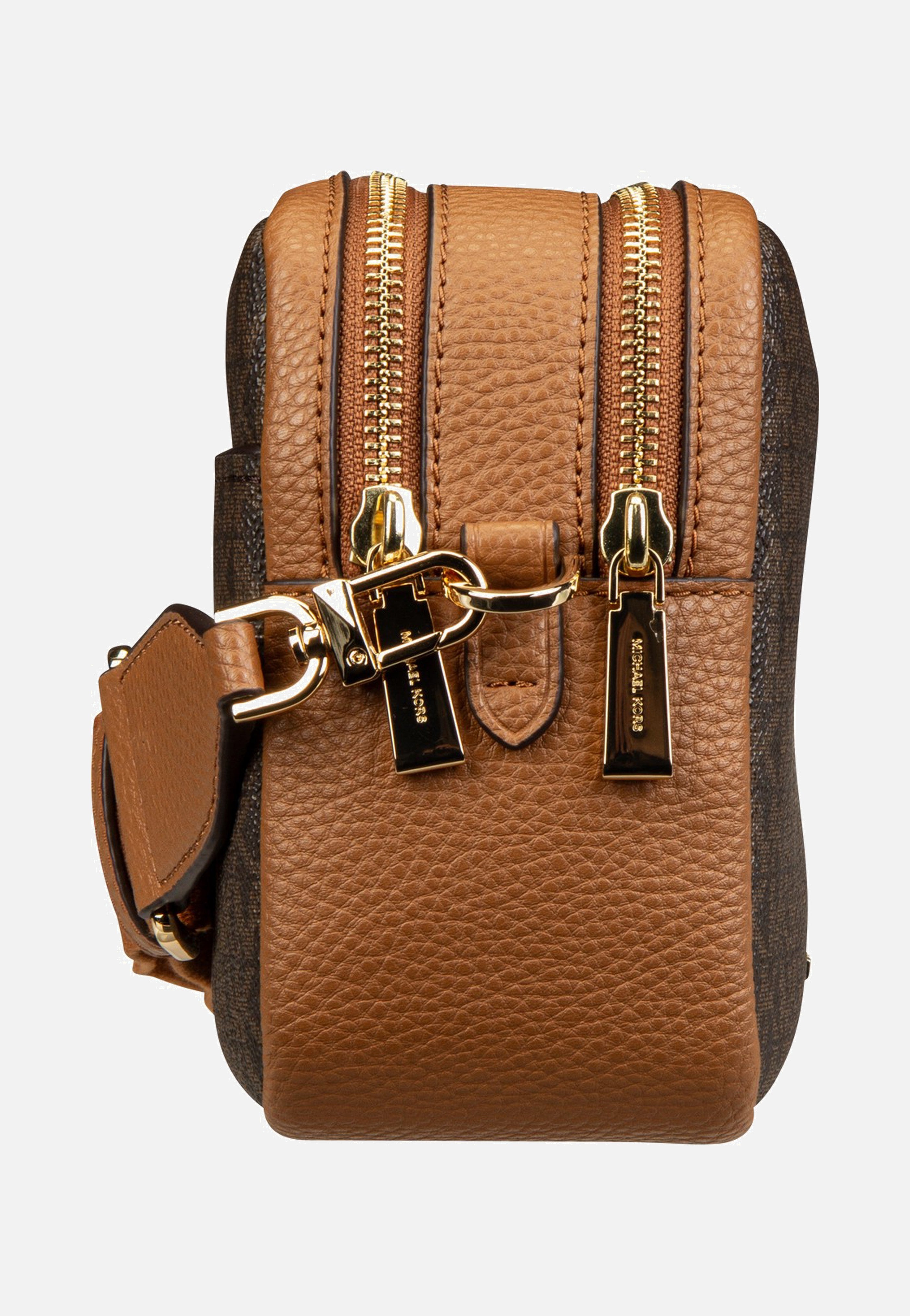 Bryant MD Double Zip Chain Cam Brown/Acorn - Crossbody Bag