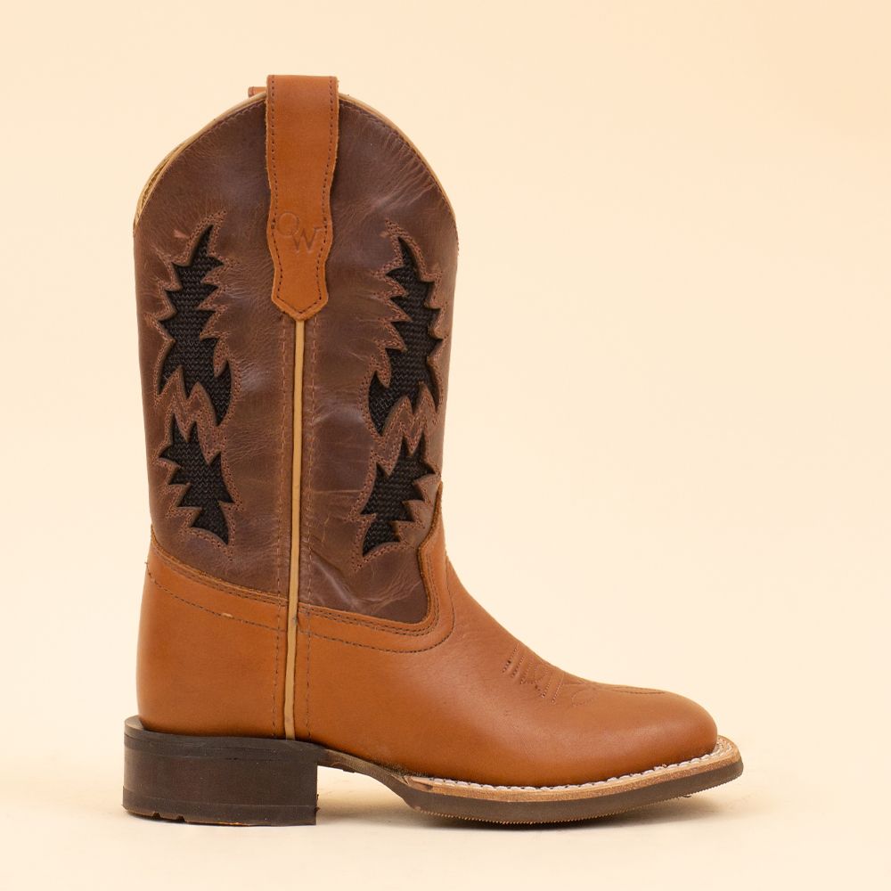 Old West BSC2005 cowboylaarsjes Bruin - Cognac