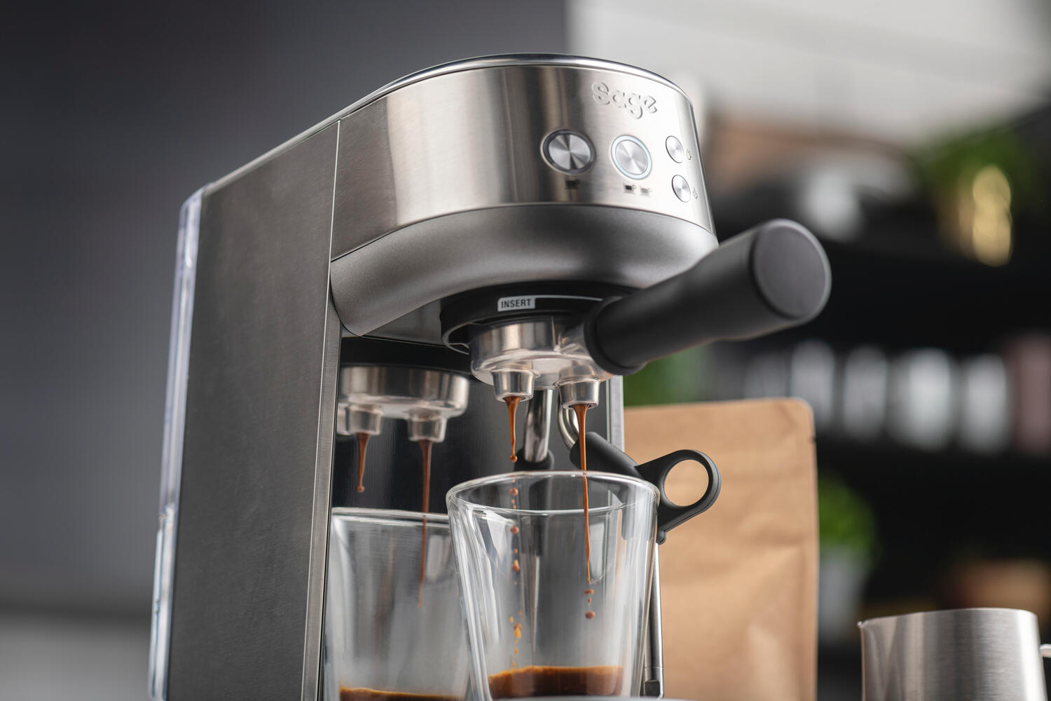 Sage  The Bambino espressomaskine - Brushed Stainless Steel