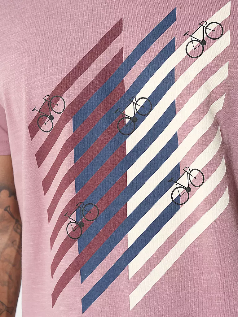 GREENBOMB T-Shirt GUIDE BIKE GRID rosa