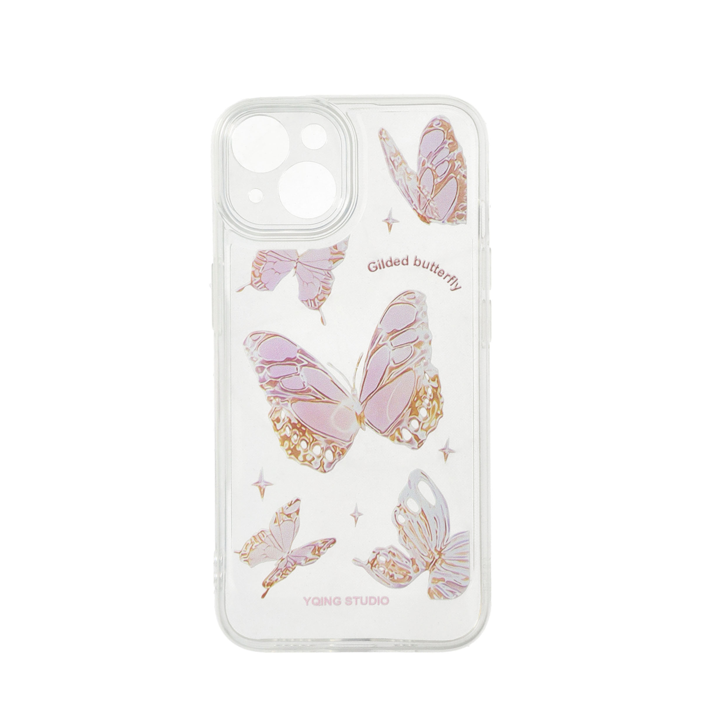iPhone 13 Gummi Case Schutzhülle mit Kameraschutz - Gilded Butterfly