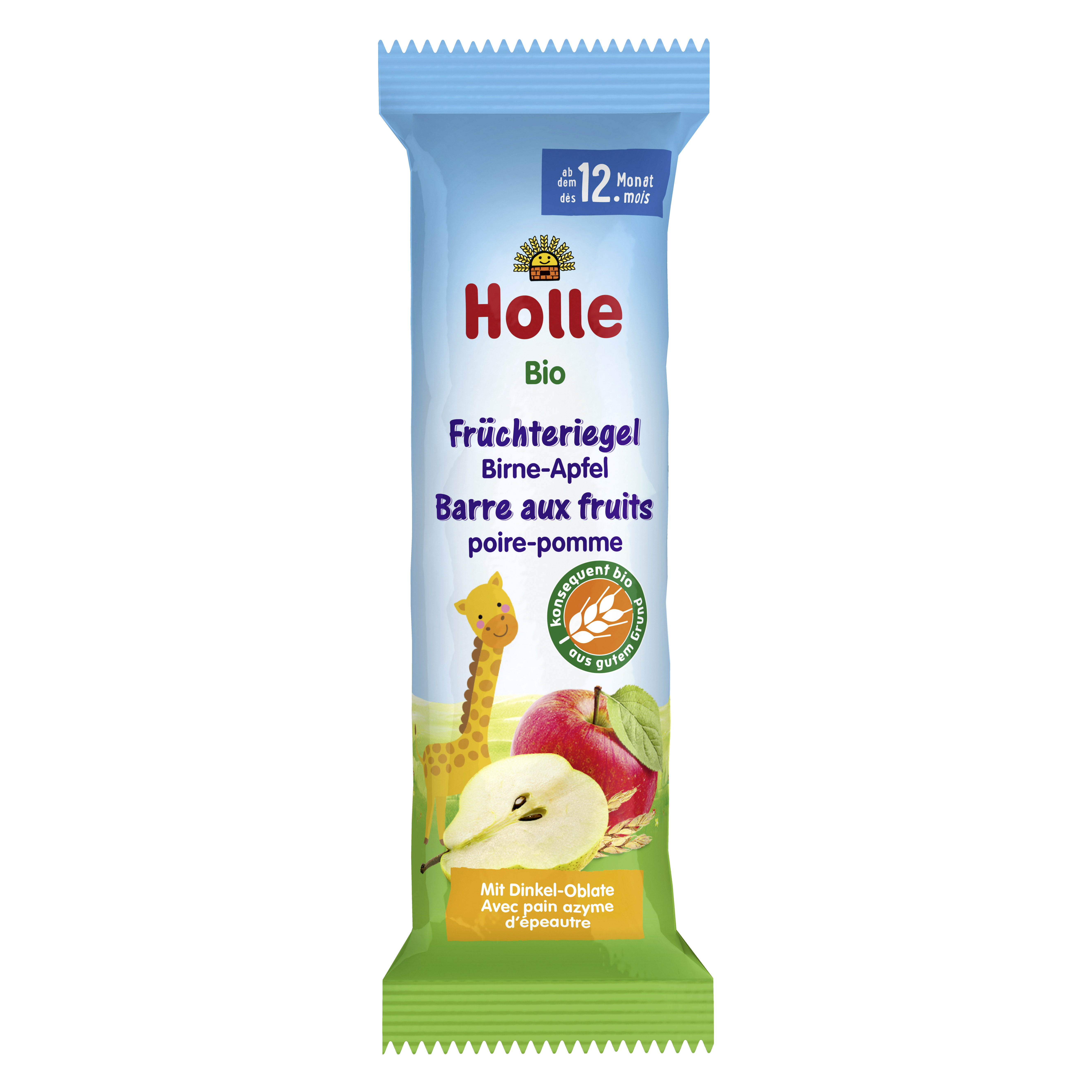 HOLLE Früchte Riegel<br>25 g, Apfel Birne Bio