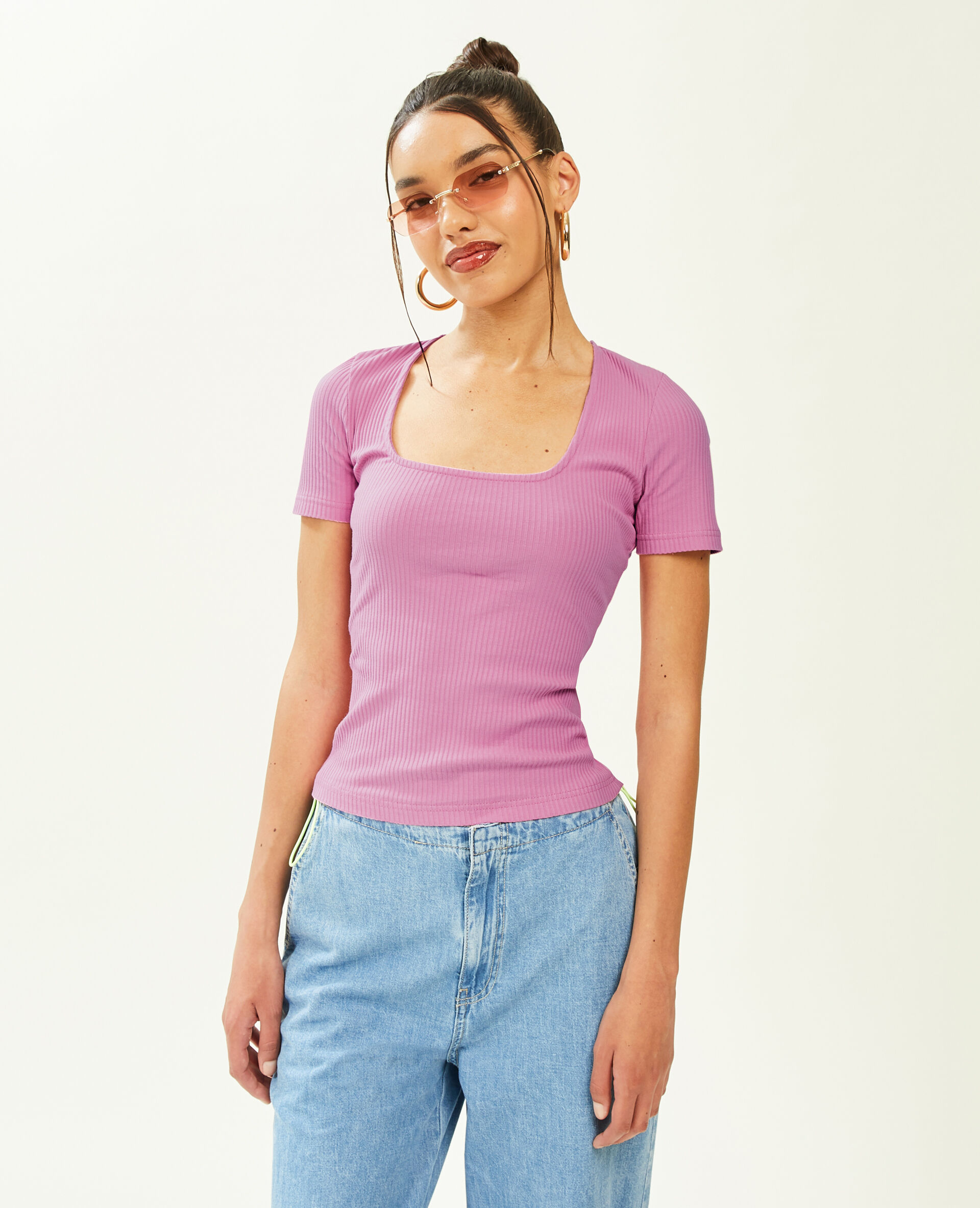 T-shirt à manches courtes - Rose
