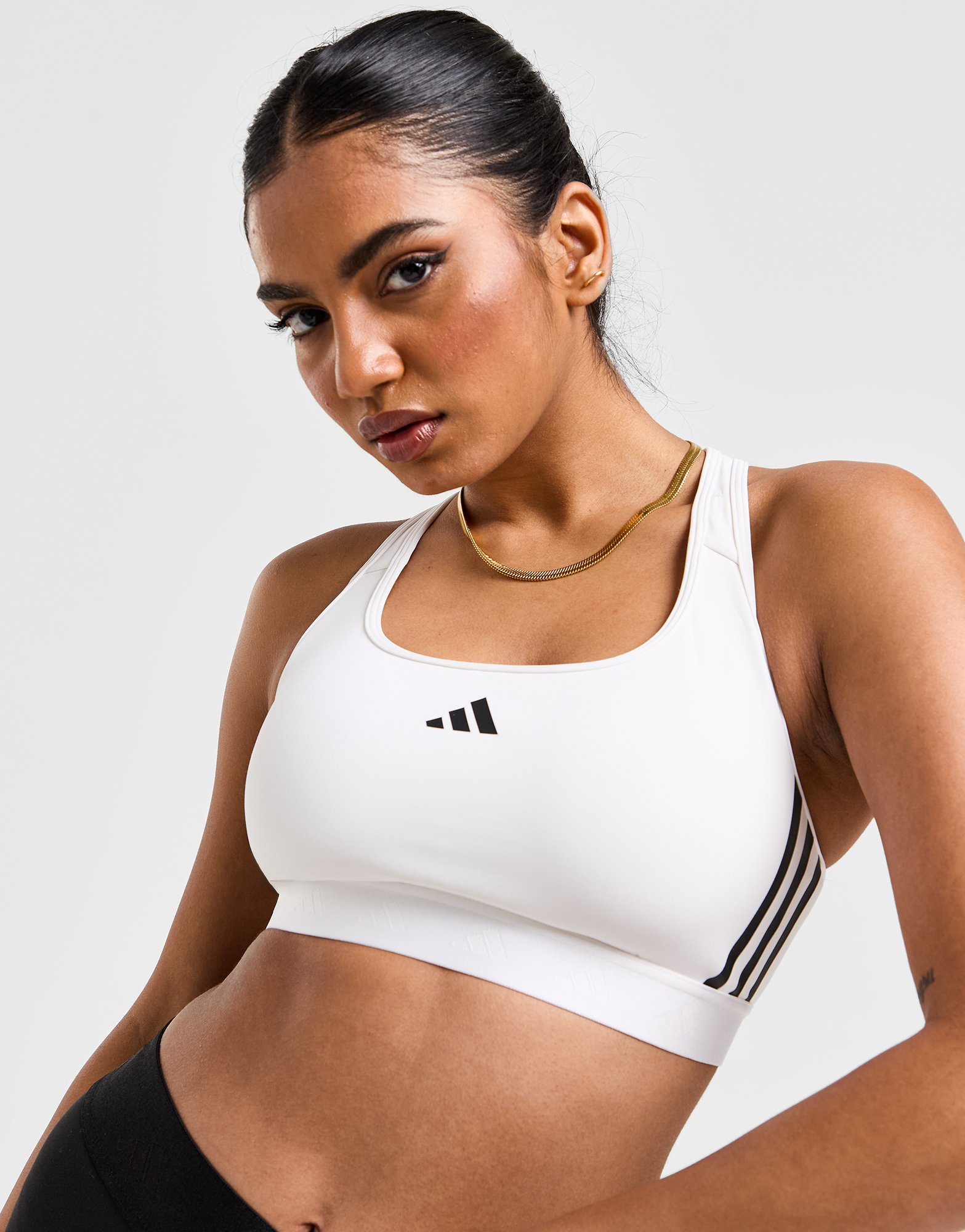adidas Brassière de training Powerreact Hyperglam Maintien moyen