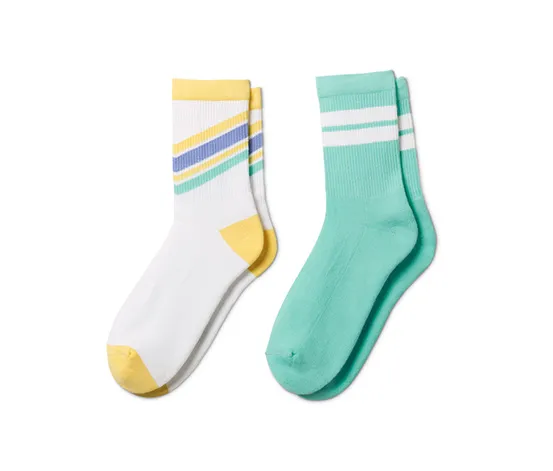 2 Paar Tennissocken mit Bio-Baumwolle