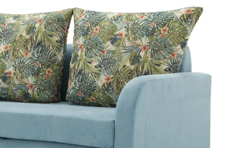 Schlafsofa Iwo Rückenkissen Jungle White