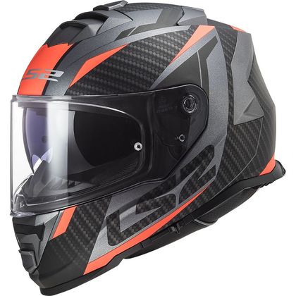 Casque LS2 FF800 - STORM II - RACER - Gris / Orange