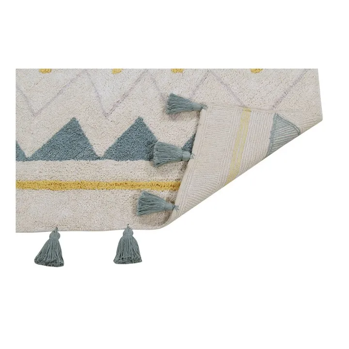 Lorena Canals Tapis Azteca | Bleu