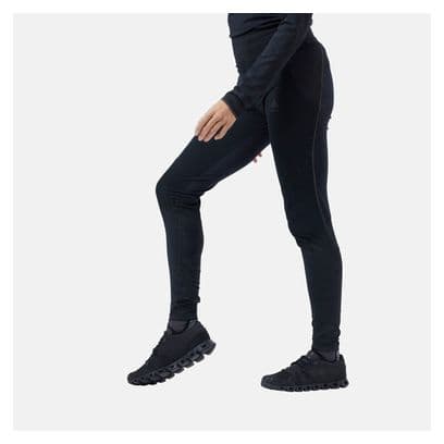 Collant Long Femme Odlo Zeroweight Warm Reflective Noir