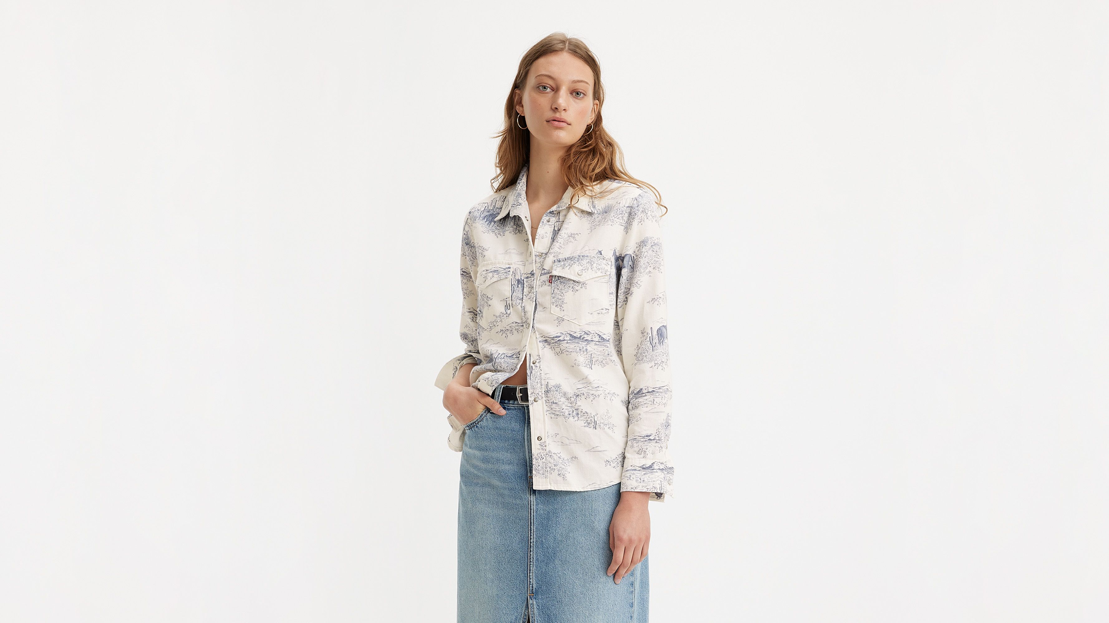 Chemise Western Iconic Lightweight - Western Toile Shirt - Multicolore
