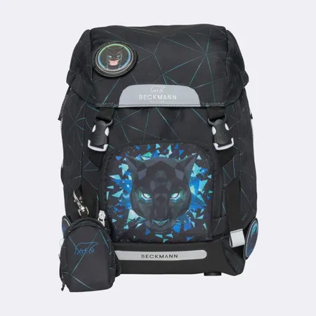 Beckmann Schulrucksack-Set Classic Panther, 7-teilig
