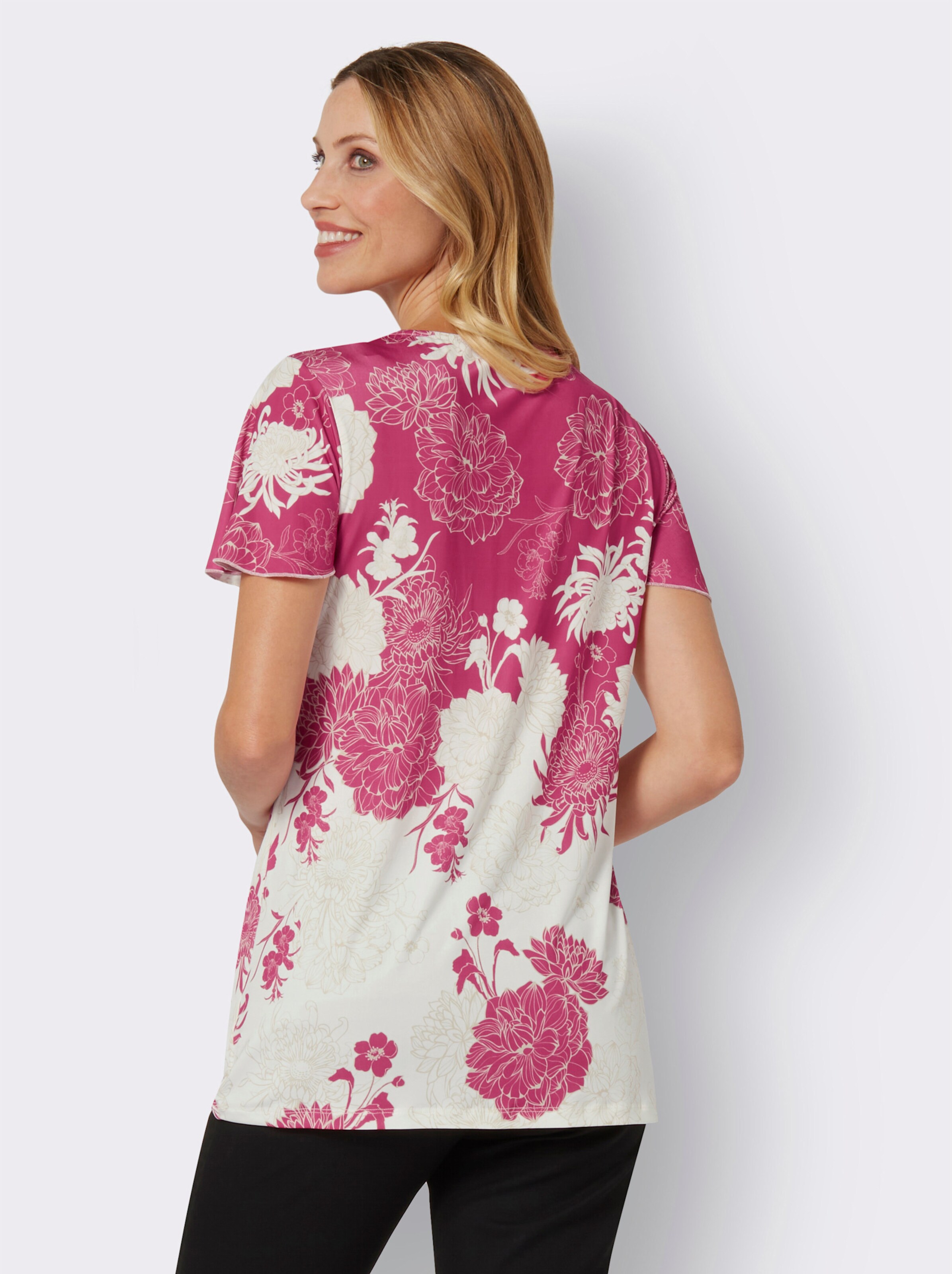 Longshirt mit figurschmeichelnden Details