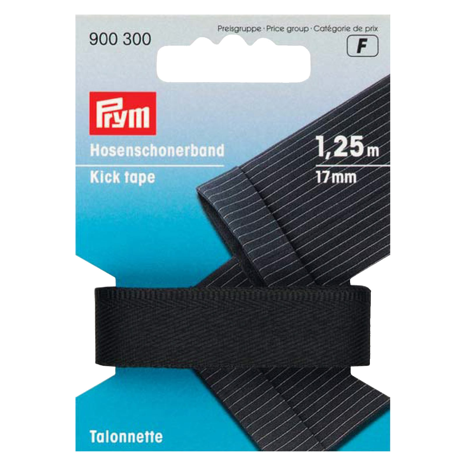 Stoßband - Hosenschonerband - schwarz - 1,25m